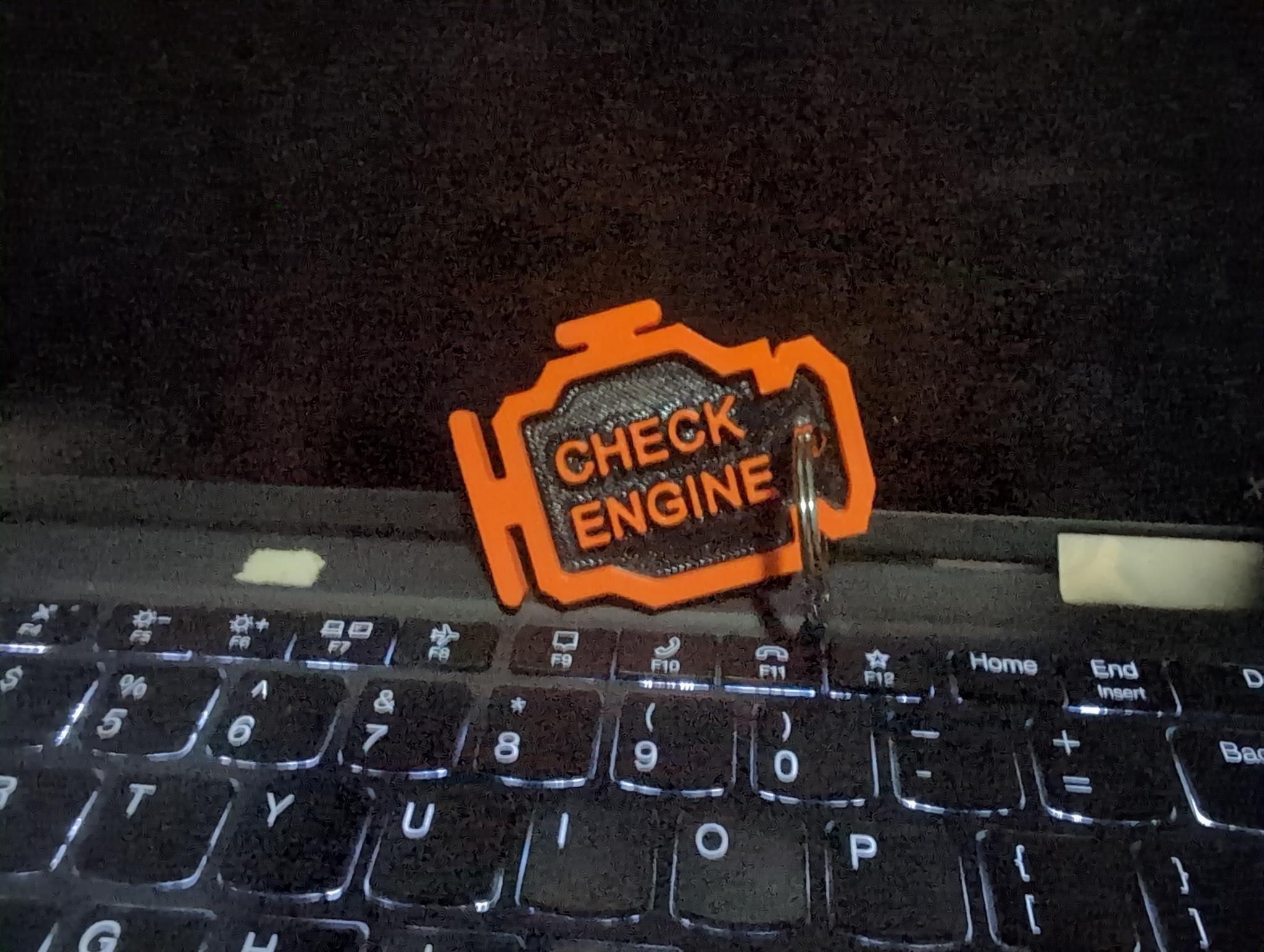 Figure 3: Check engine light trinket